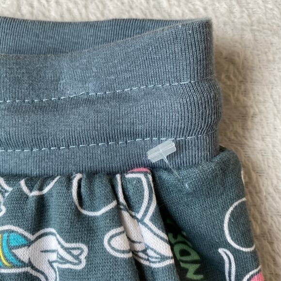 Disney Mickey and Welcome Friends Sweatpants Women M Gray Loungewear Comfort NEW - Picture 5 of 8